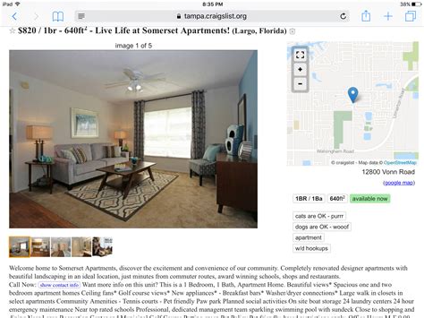 Apartments Housing For Rent near Largo, FL 33771 - craigslist. . Craigslist largo